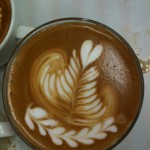 heart rosetta and tulip in one cup